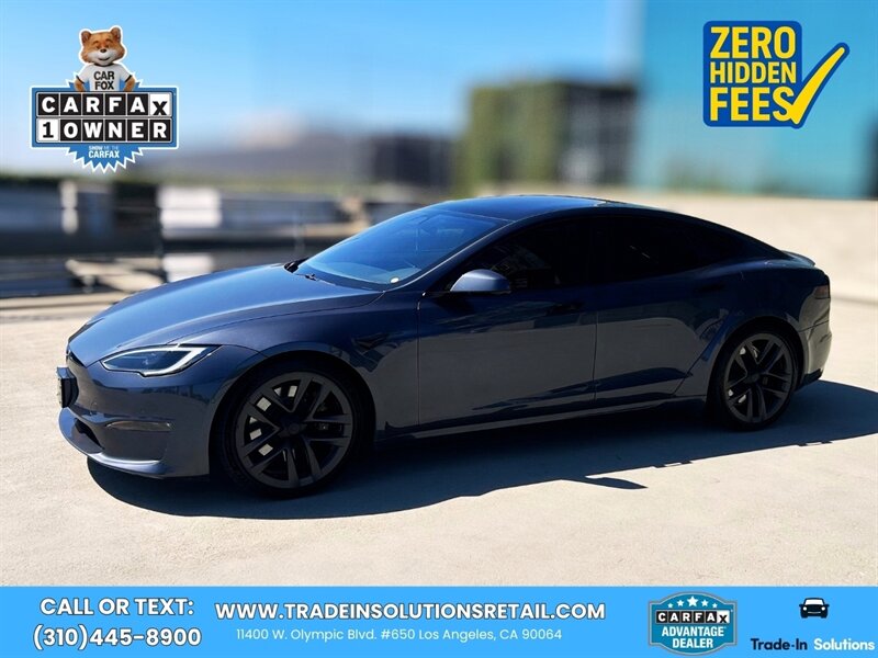 Midnight Silver Metallic 2023 Tesla Model S Sedan All-Wheel Drive Automatic