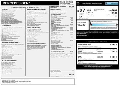2018 Mercedes-Benz C 300 Premium package  Premium Package - Photo 43 - Los Angeles, CA 90064