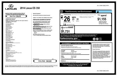 2014 Lexus ES 350 Premium Package   - Photo 59 - Los Angeles, CA 90064