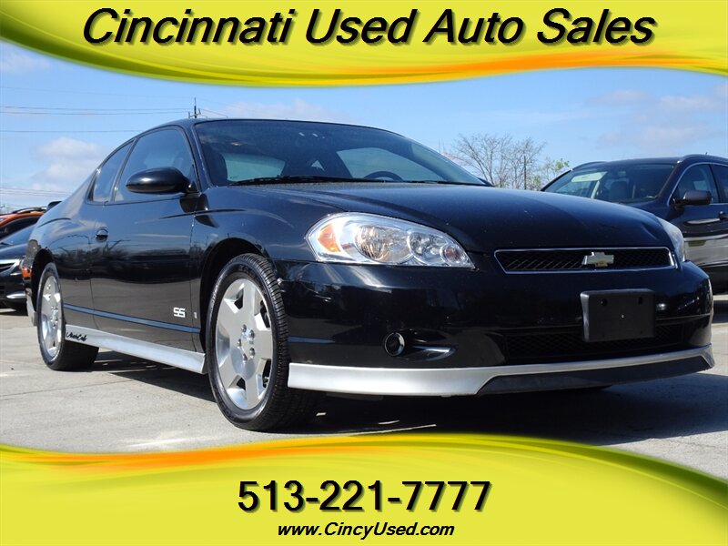 Black 2006 Chevrolet Monte Carlo SS FWD Coupe Front-Wheel Drive Automatic