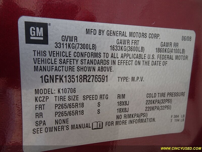 2008 Chevrolet Tahoe Hybrid - Photo 35 - Cincinnati, OH 45255