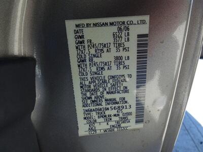 2006 Nissan Titan XE FFV  V8 4X4 - Photo 33 - Cincinnati, OH 45255