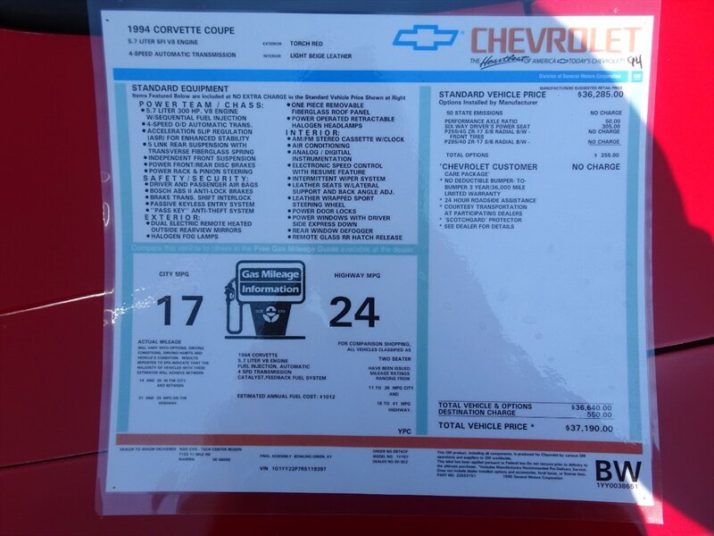 1994 Chevrolet Corvette - Photo 17 - Cincinnati, OH 45255