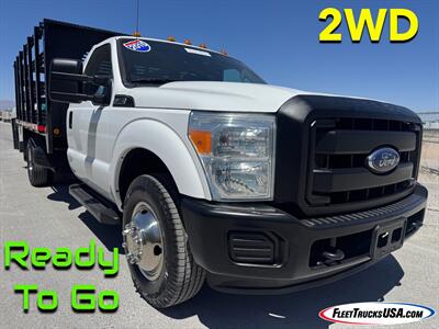 2015 Ford F-350 Super Duty XL  Supreme Stake Bed Truck w/ Heavy Duty Waltco Tuck Under Lift Gate - Photo 1 - Las Vegas, NV 89103