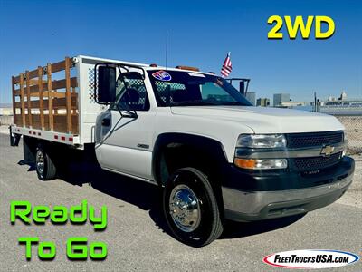 2002 Chevrolet 3500 DRW Stakebed with Heavy Duty Waltco Lift in Shocking  Showroom Condition! Dual Rear Wheel