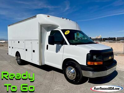 2011 Chevrolet Express 3500  KUV Style Cube Van / Utility Service Body