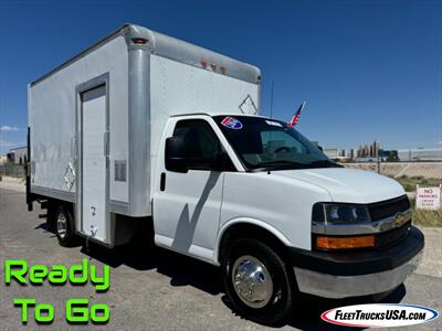 2014 Chevrolet Express 3500 Cutaway w/ 14' Box, Rear Lift  and Side Roll up Door