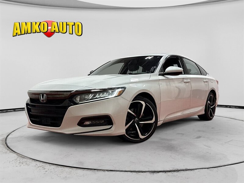 Platinum White Pearl 2018 Honda Accord 1.5T Sport FWD Sedan Front-Wheel Drive Automatic
