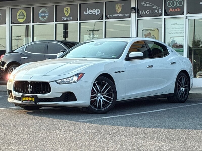 Bianco Alpi Pearlescent 2017 Maserati Ghibli Sedan All-Wheel Drive Automatic