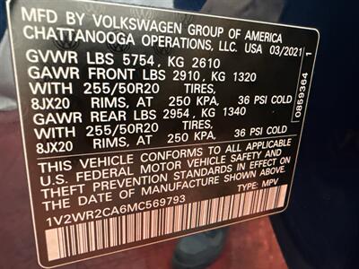 2021 Volkswagen Atlas V6 SE   - Photo 47 - Temple Hills, MD 20748