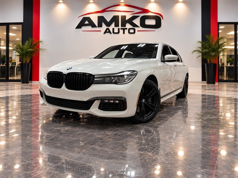 Mineral White Metallic 2016 BMW 7 Series Sedan Rear-Wheel Drive Automatic
