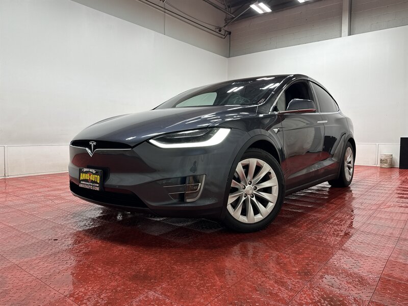 Gray 2018 Tesla Model X SUV / Crossover All-Wheel Drive Automatic