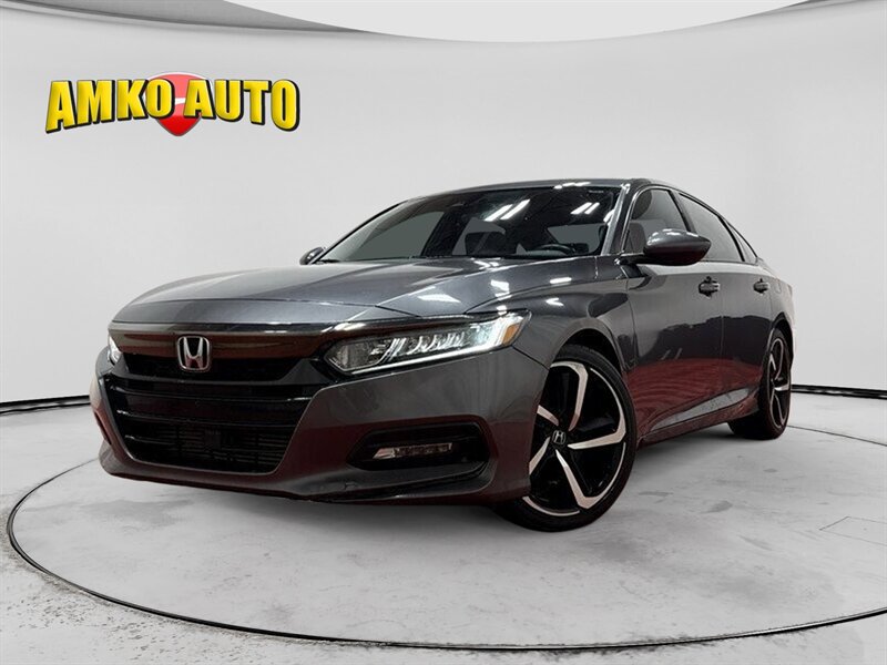 Gray (Modern Steel Metallic) 2019 Honda Accord 2.0T Sport FWD Sedan Front-Wheel Drive Automatic