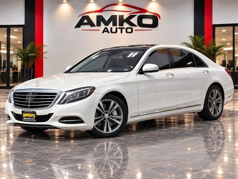 designo Diamond White Metallic 2015 Mercedes-Benz S-Class Sedan All-Wheel Drive Automatic
