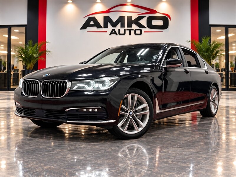 Carbon Black Metallic 2017 BMW 7 Series Sedan All-Wheel Drive Automatic