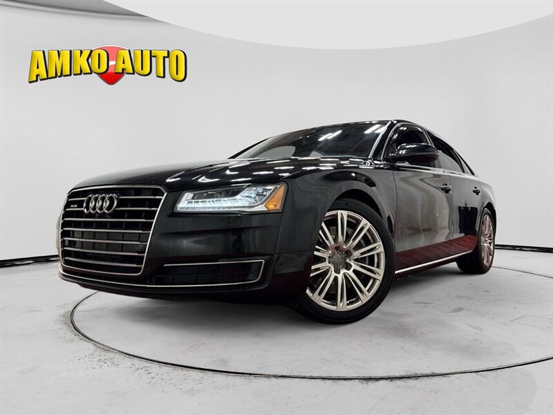 Brilliant Black 2015 Audi A8 3.0T quattro AWD Sedan All-Wheel Drive Automatic
