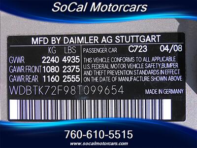 2008 Mercedes-Benz CLK CLK 550   - Photo 38 - Palm Desert, CA 92211