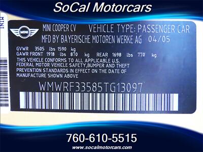 2005 MINI Cooper Convertible   - Photo 37 - Palm Desert, CA 92211