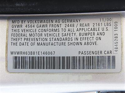 2001 Volkswagen Passat GLX V6   - Photo 37 - Palm Desert, CA 92211