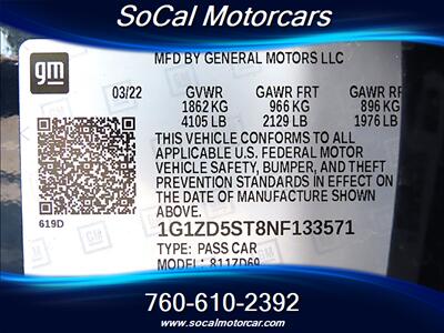 2022 Chevrolet Malibu LT   - Photo 29 - Palm Desert, CA 92211