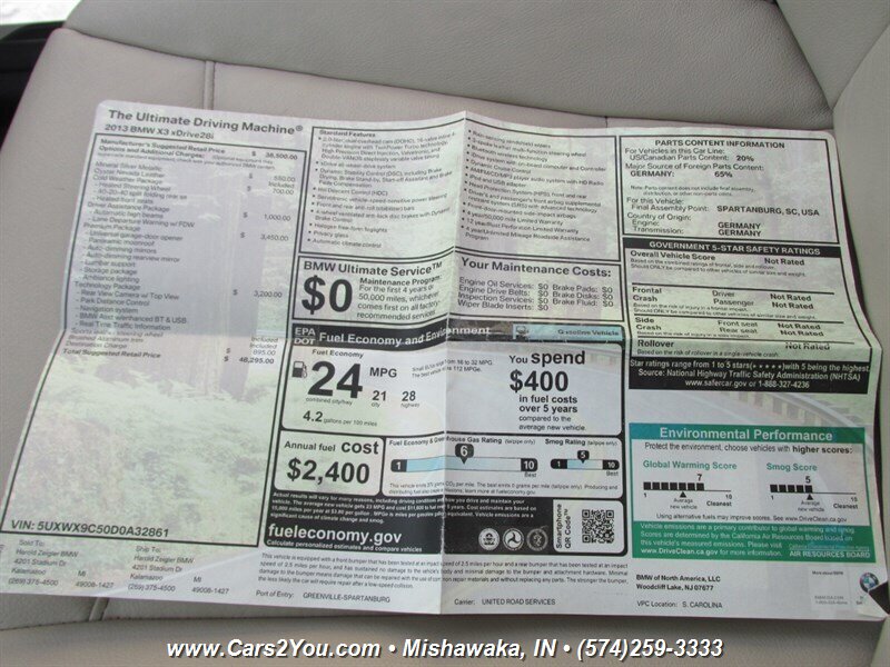 2013 BMW X3 xDrive28i AWD - Photo 37 - Mishawaka, IN 46545