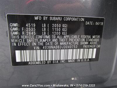 2018 Subaru Legacy 2.5i AWD   - Photo 31 - Mishawaka, IN 46545