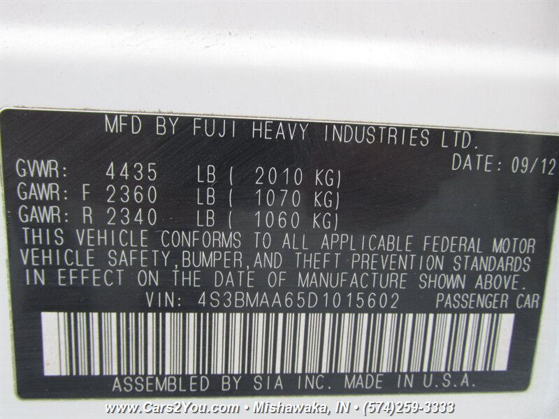 2013 Subaru Legacy 2.5i AWD - Photo 27 - Mishawaka, IN 46545