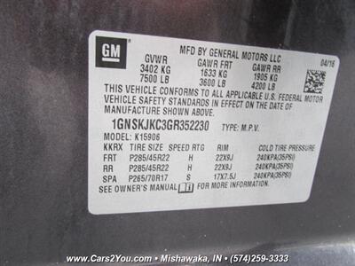 2016 Chevrolet Suburban LTZ 4x4 - Photo 52 - Mishawaka, IN 46545