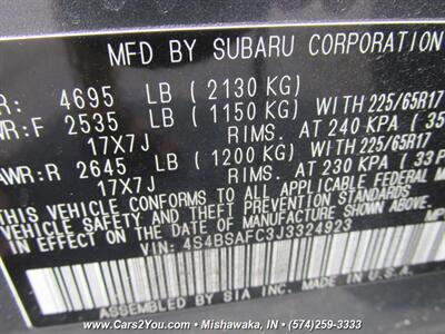 2018 Subaru Outback 2.5i Premium AWD   - Photo 27 - Mishawaka, IN 46545