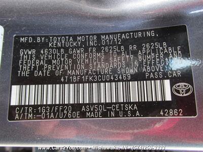 2012 Toyota Camry SE   - Photo 24 - Mishawaka, IN 46545