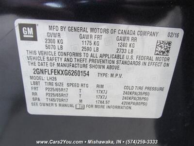 2016 Chevrolet Equinox LT   - Photo 34 - Mishawaka, IN 46545