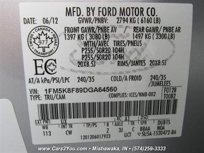2013 Ford Explorer Limited 4x4   - Photo 35 - Mishawaka, IN 46545