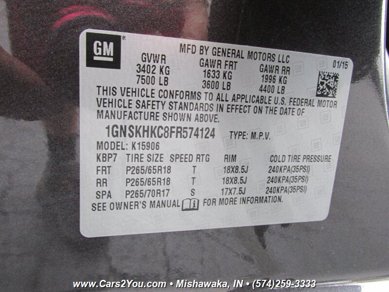 2015 Chevrolet Suburban LS 4x4 - Photo 33 - Mishawaka, IN 46545