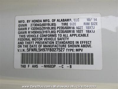 2015 Honda Odyssey Touring Elite   - Photo 45 - Mishawaka, IN 46545