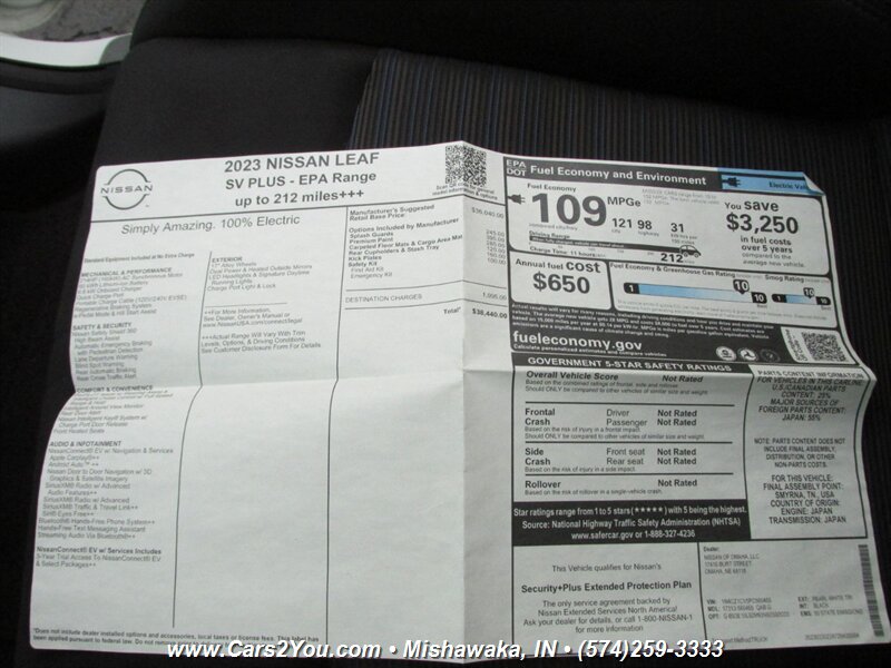 2023 Nissan LEAF SV PLUS EV ELECTRIC - Photo 39 - Mishawaka, IN 46545