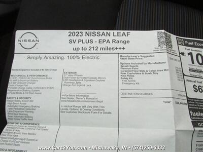 2023 Nissan LEAF SV PLUS EV ELECTRIC - Photo 40 - Mishawaka, IN 46545