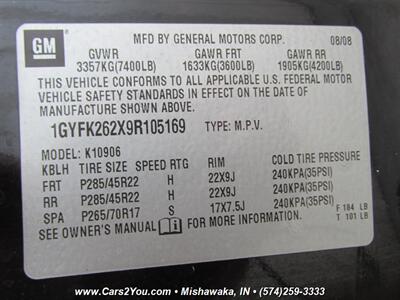 2009 Cadillac Escalade ESV 4x4   - Photo 38 - Mishawaka, IN 46545