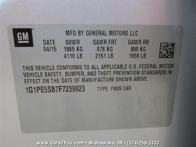 2015 Chevrolet Cruze 2LT Auto   - Photo 23 - Mishawaka, IN 46545