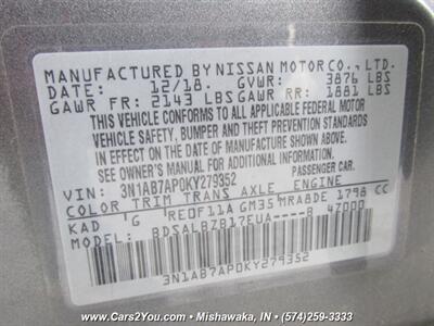 2019 Nissan Sentra S   - Photo 32 - Mishawaka, IN 46545