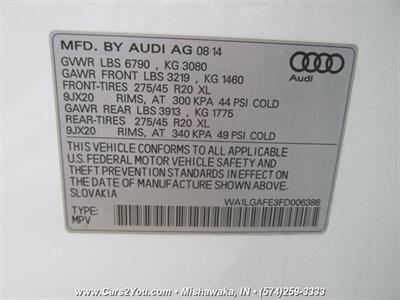 2015 Audi Q7 3.0T quattro Premium Plus AWD   - Photo 38 - Mishawaka, IN 46545