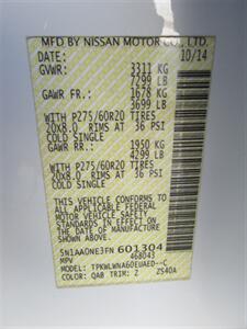 2015 Nissan Armada Platinum Reserve 4x4   - Photo 42 - Mishawaka, IN 46545