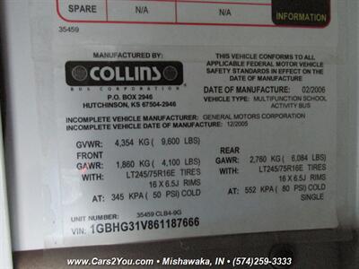 2006 Chevrolet Express SHUTTLE BUS VAN   - Photo 26 - Mishawaka, IN 46545
