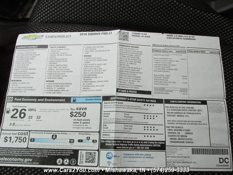 2016 Chevrolet Equinox LT - Photo 36 - Mishawaka, IN 46545