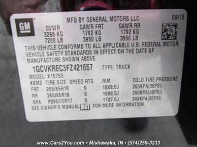 2015 Chevrolet Silverado 1500 LT Z71 4x4   - Photo 39 - Mishawaka, IN 46545