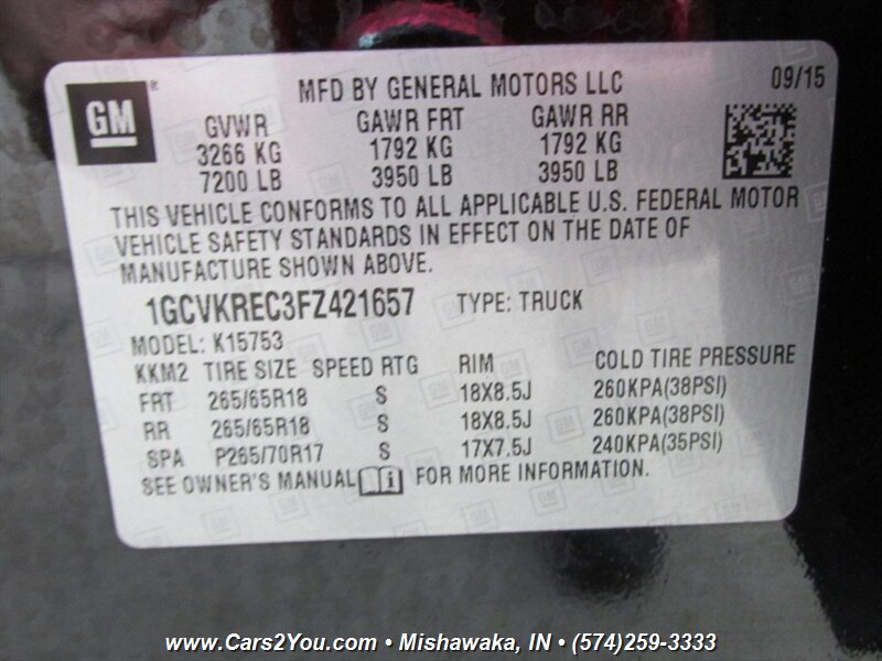 2015 Chevrolet Silverado 1500 LT Z71 4x4 - Photo 39 - Mishawaka, IN 46545