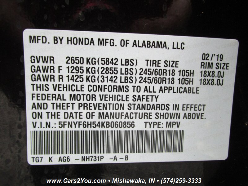 2019 Honda Pilot EX-L AWD - Photo 43 - Mishawaka, IN 46545