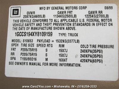 2000 Chevrolet S-10 LS - Photo 15 - Mishawaka, IN 46545