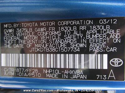 2012 Toyota Prius c Hybrid Electric   - Photo 28 - Mishawaka, IN 46545