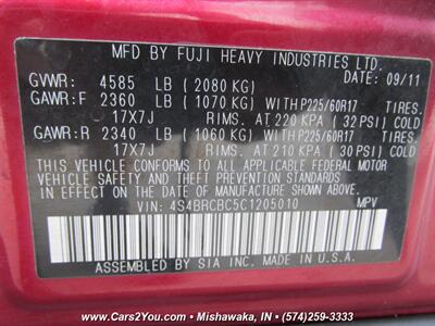 2012 Subaru Outback 2.5i Premium AWD   - Photo 33 - Mishawaka, IN 46545