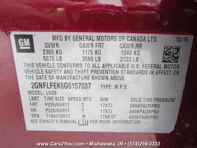 2016 Chevrolet Equinox LT AWD   - Photo 31 - Mishawaka, IN 46545